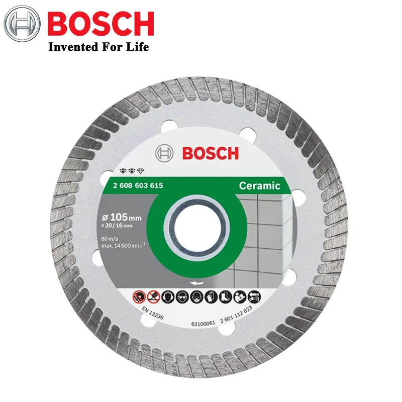 Bosch 105mm Diamond Cutting Disc for Marble, Concrete & Brick